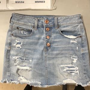 Jean Short Skirt